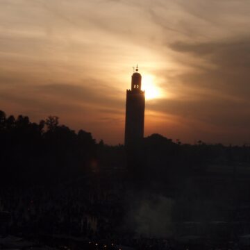 La Koutoubia bij zonsondergang